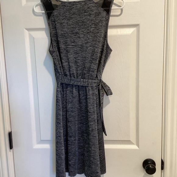Athleta Faux Wrap Salt and Pepper Athletic Tank Dress, Size XSP - Picture 5 of 16